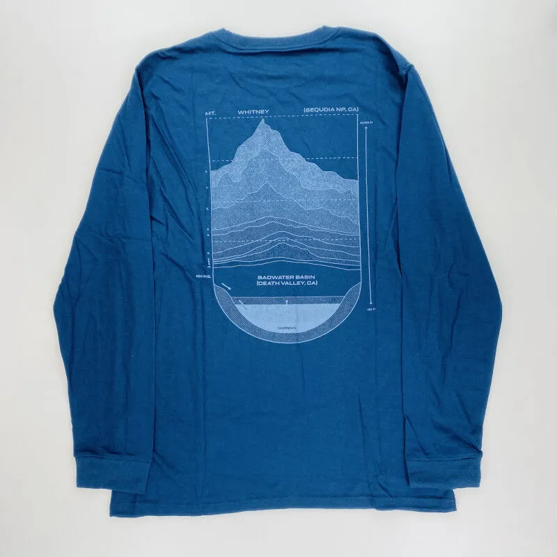 Mountain Hardwear Sea Level™ Logo Man LS T-Shirt - Seconde main T-shirt homme - Bleu - L | Hardloop