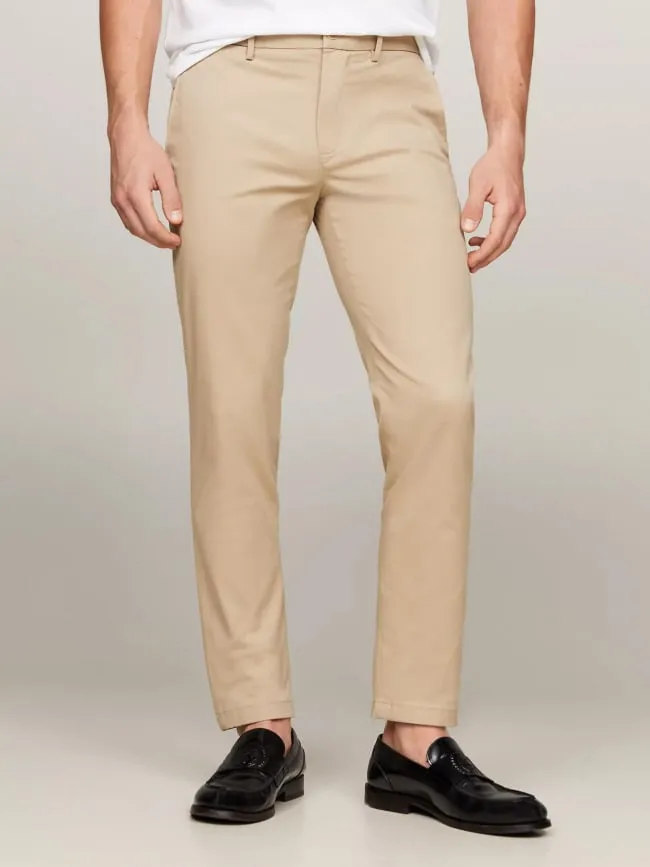 Pantalon chino bleecker 1985 beige homme - Tommy Hilfiger | wimod