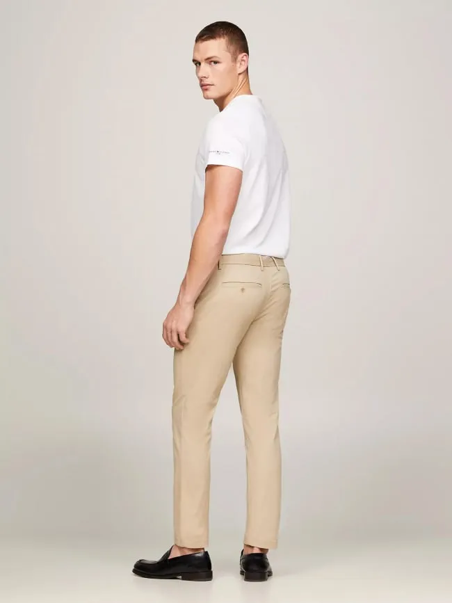 Pantalon chino bleecker 1985 beige homme - Tommy Hilfiger | wimod