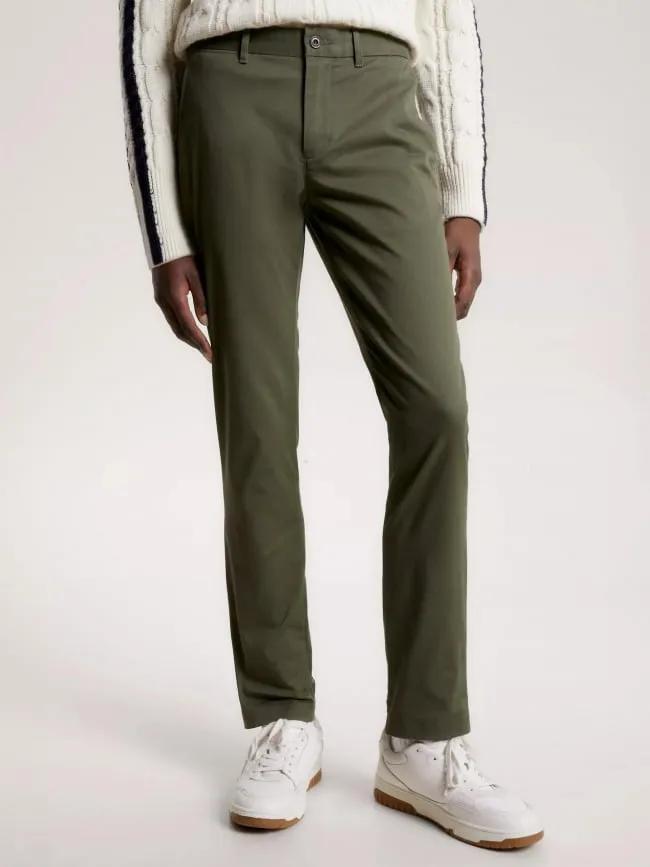 Pantalon chino bleecker kaki homme - Tommy Hilfiger | wimod