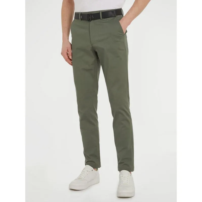 Pantalon chino bleecker kaki homme - Tommy Hilfiger | wimod