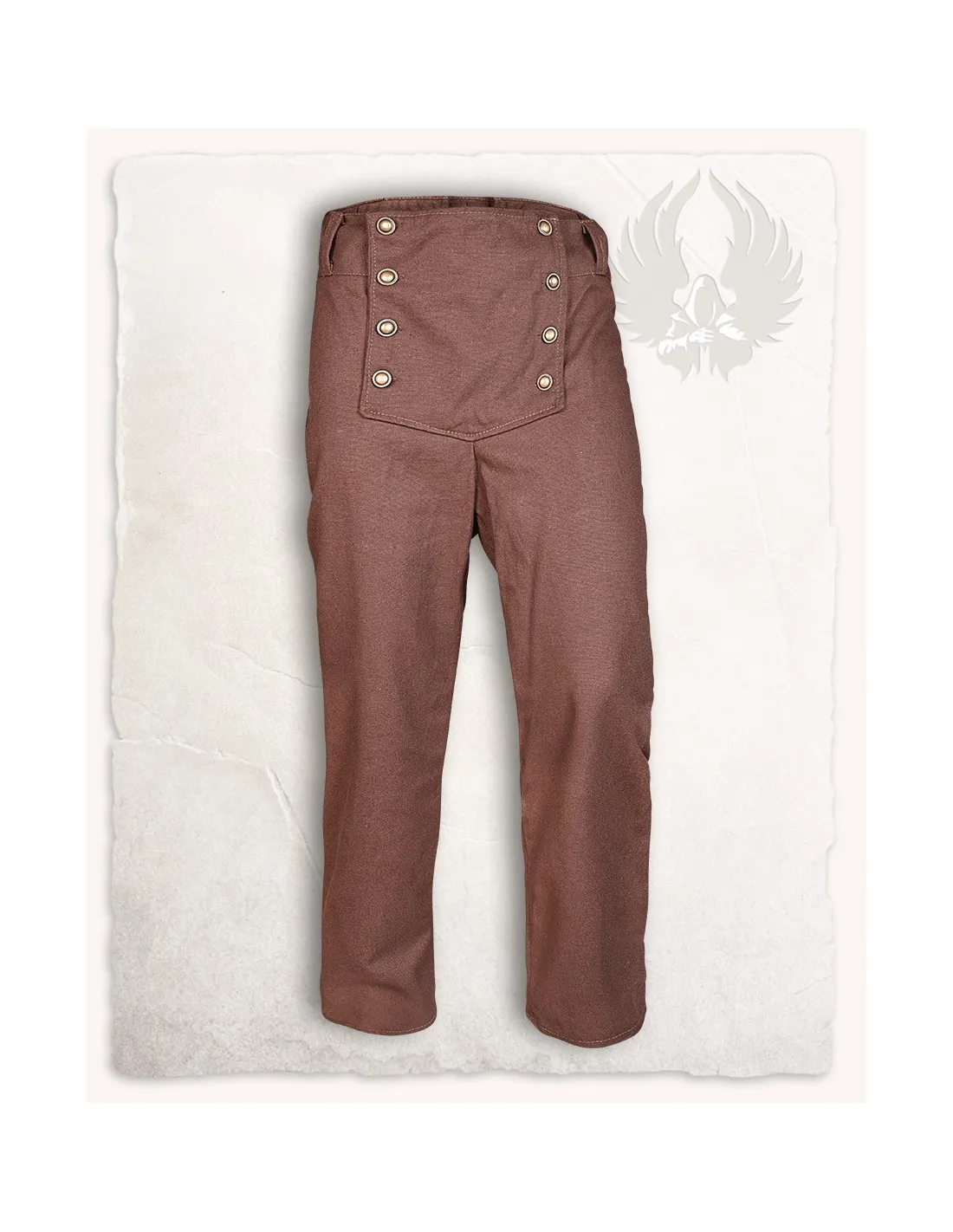 Pantalon médiéval de couleur marron modèle Pollard ⚔️ Boutique Épées