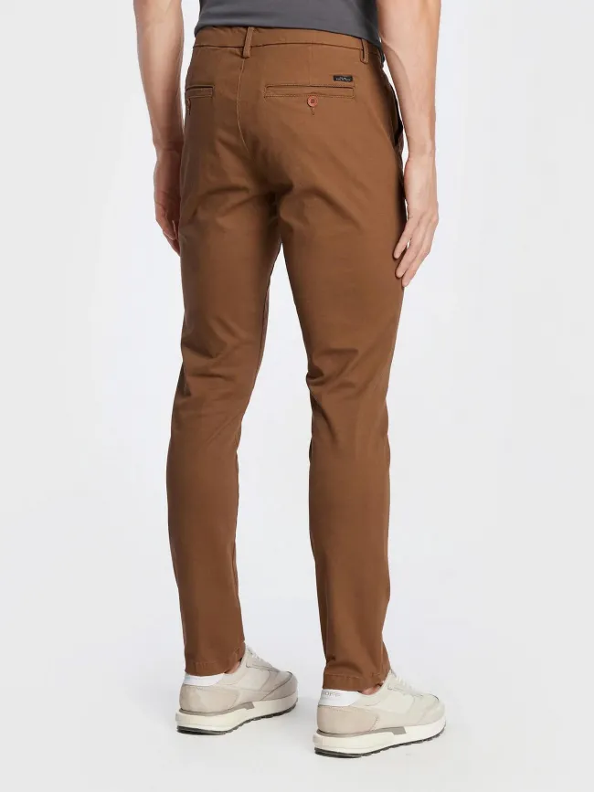 Pantalon regular fit multiflex marron homme - Blend | wimod