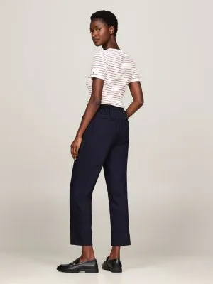 Pantalon slim jambe droite longueur cheville | Bleu | Tommy Hilfiger