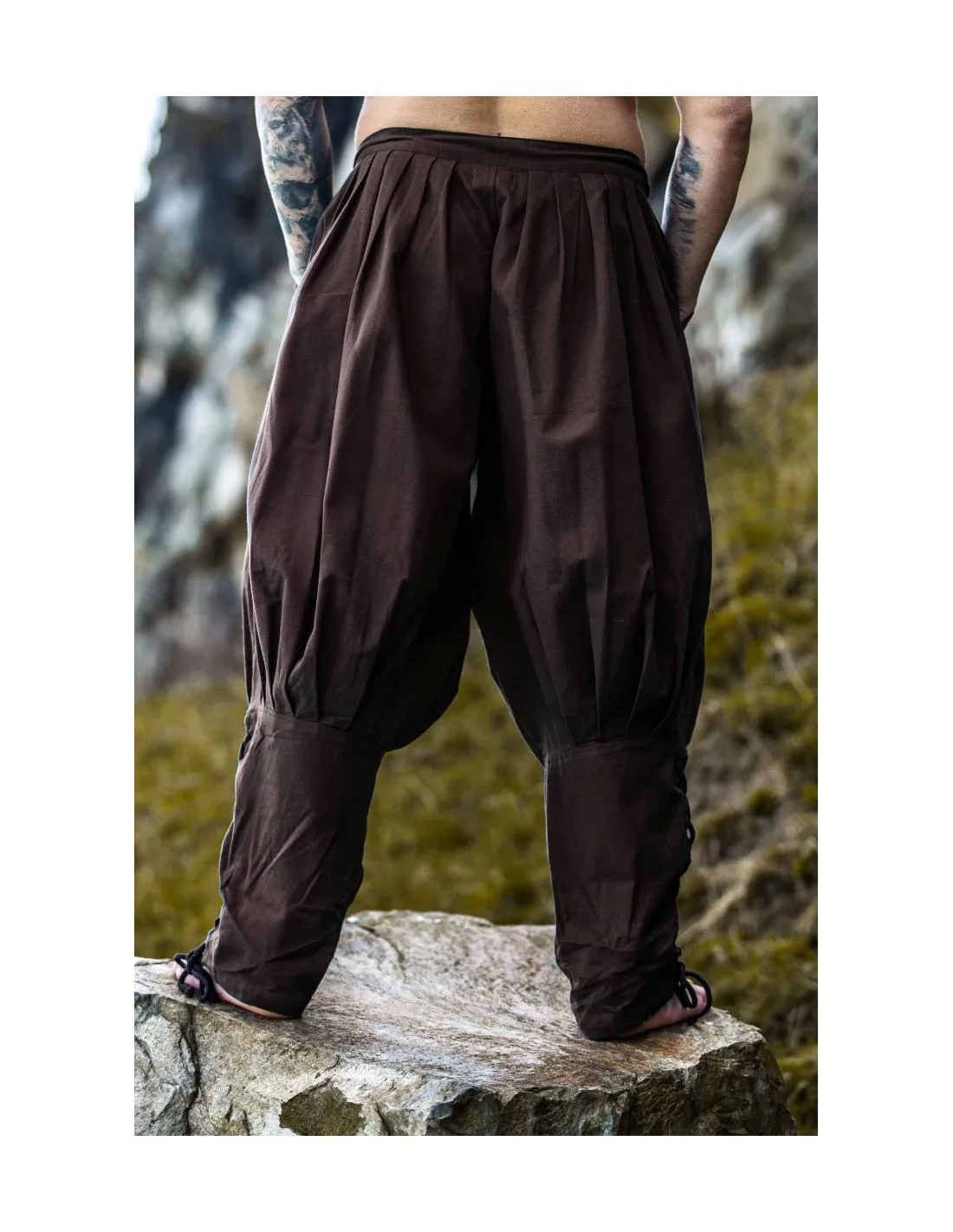 Pantalon viking en coton normand, marron ⚔️ Boutique Épées