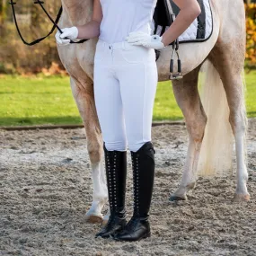 Pantalon équitation fille QHP Kae basanes grip