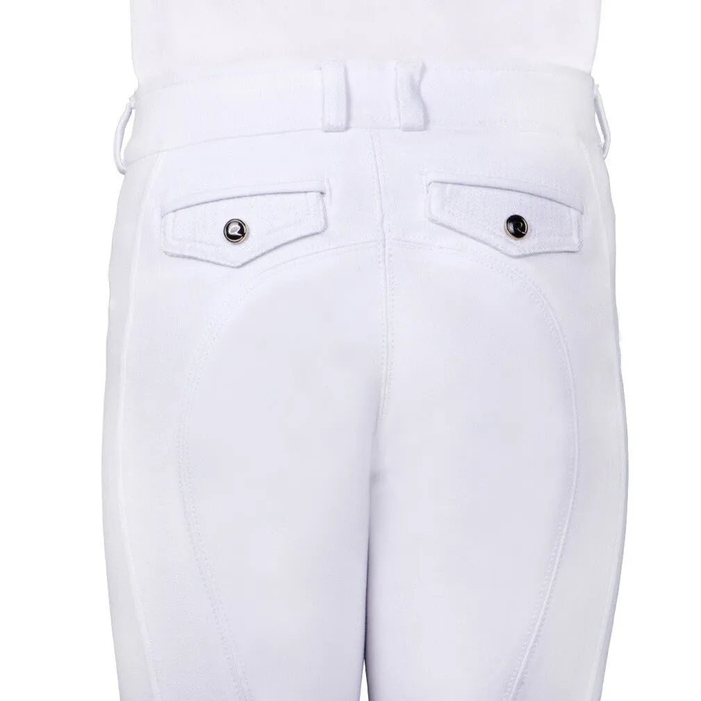 Pantalon équitation fille QHP Kae basanes grip