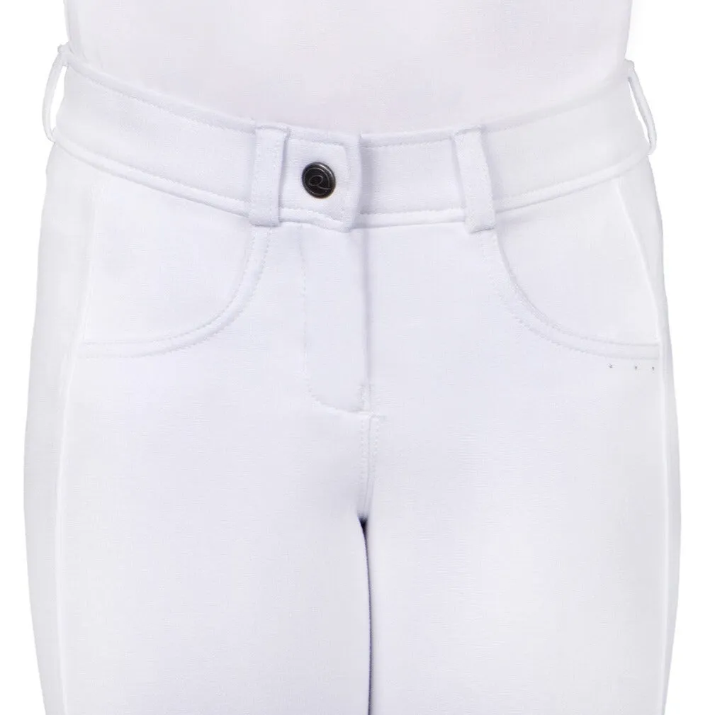 Pantalon équitation fille QHP Kae basanes grip