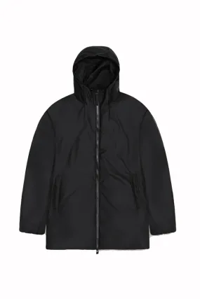 RAINS - Lohja Long Insulated Jacket, Black - INSIDE URBAN WEAR