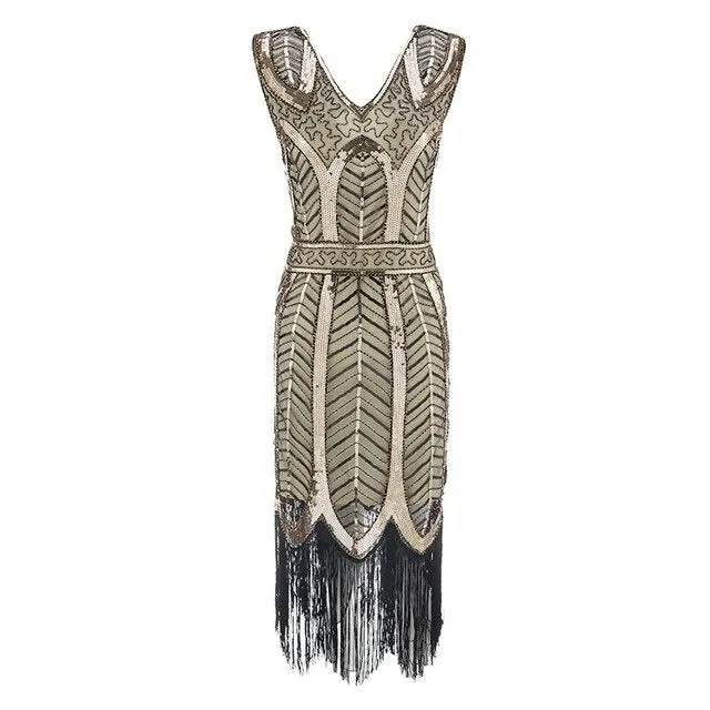 Robe Année 20 Gatsby  Argent