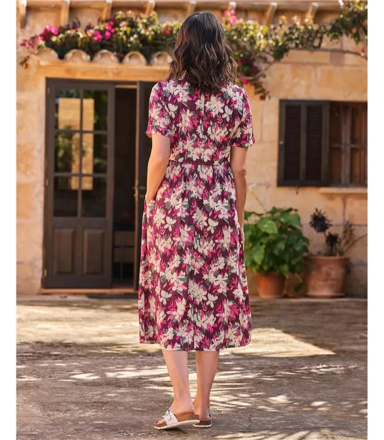 Robe boutonnée - Femme - Viscose