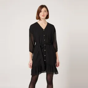 Robe courte noire cintrée | 3 Suisses