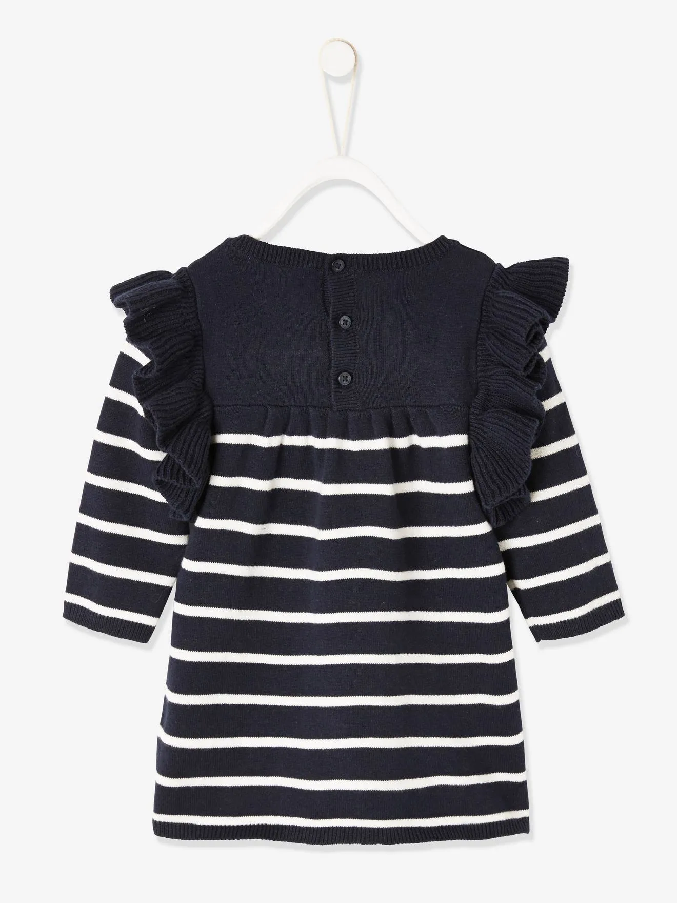 Robe marinière bébé fille encre rayé - Vertbaudet