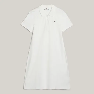 Robe polo moulante 1985 Collection Adaptive | Blanc | Tommy Hilfiger