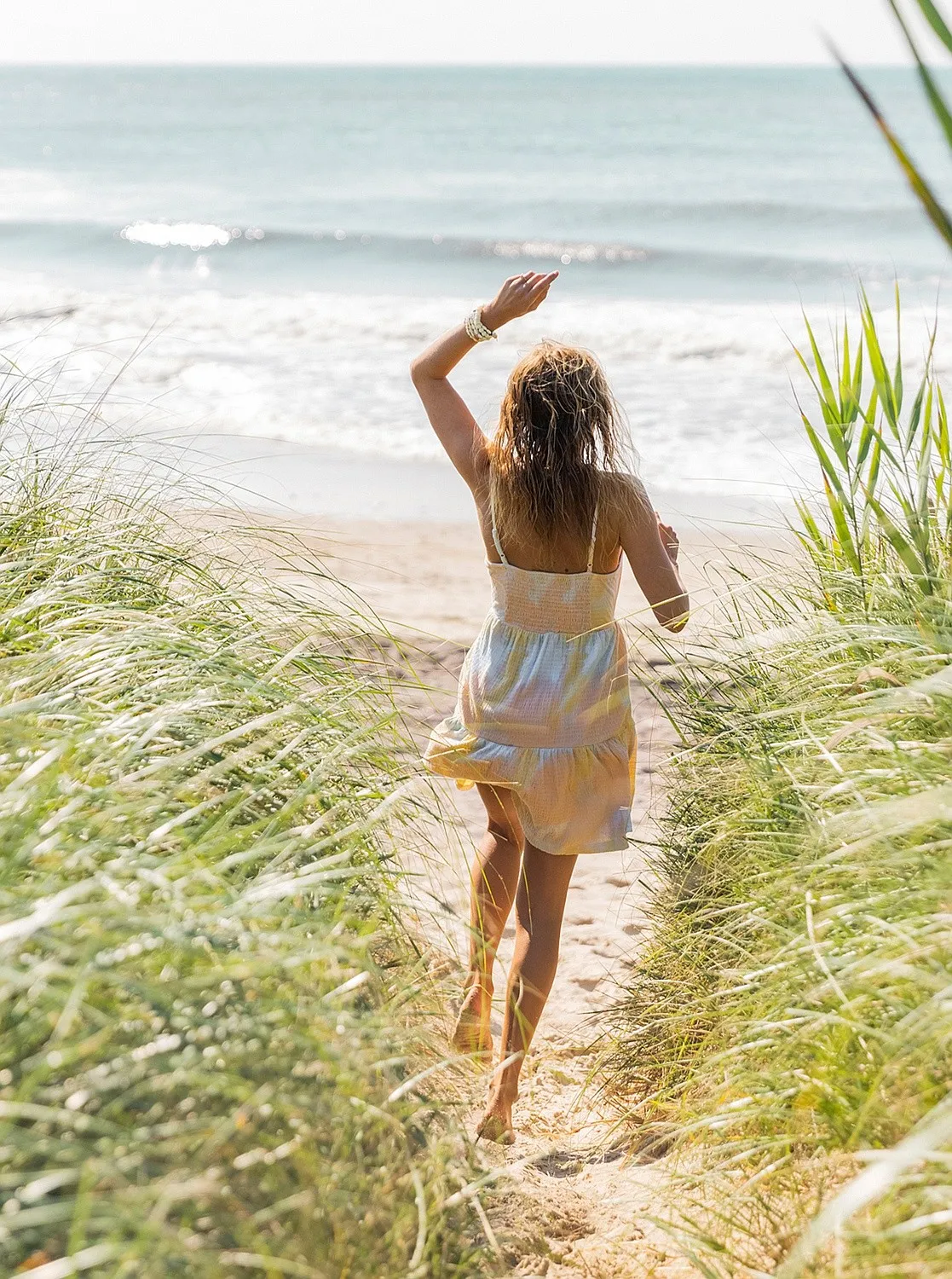 robe Roxy Beach Hangs Tie Dye - WBKW/Rainbow Cloud Wash - women´s