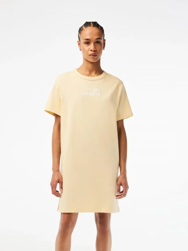 Robe t-shirt summer pack jaune femme - Lacoste | wimod