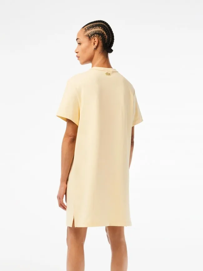 Robe t-shirt summer pack jaune femme - Lacoste | wimod