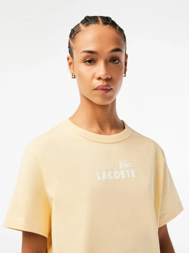 Robe t-shirt summer pack jaune femme - Lacoste | wimod