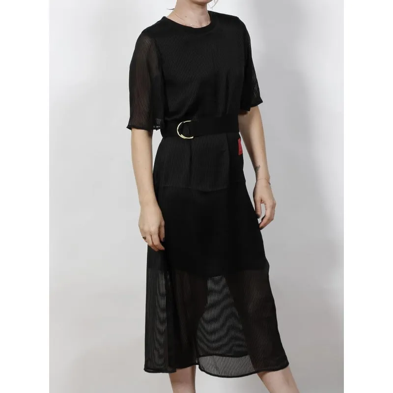 Robe vestito noir femme - Armani Exchange | wimod