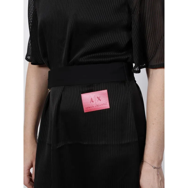 Robe vestito noir femme - Armani Exchange | wimod