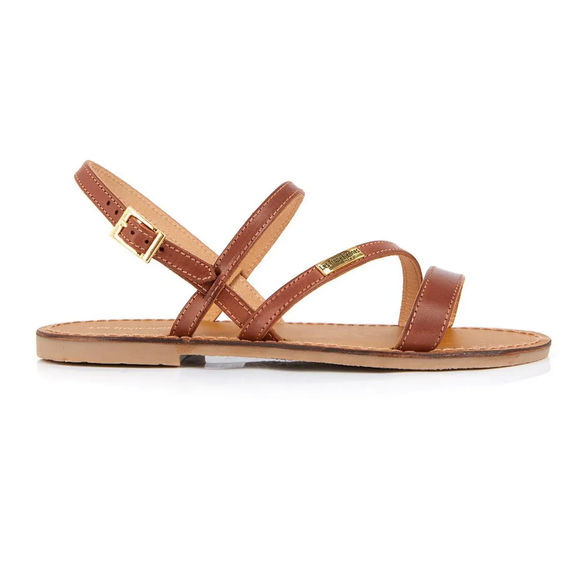 Sandale Femme Baden Tan - Les Tropéziennes marron en cuir | 3 Suisses