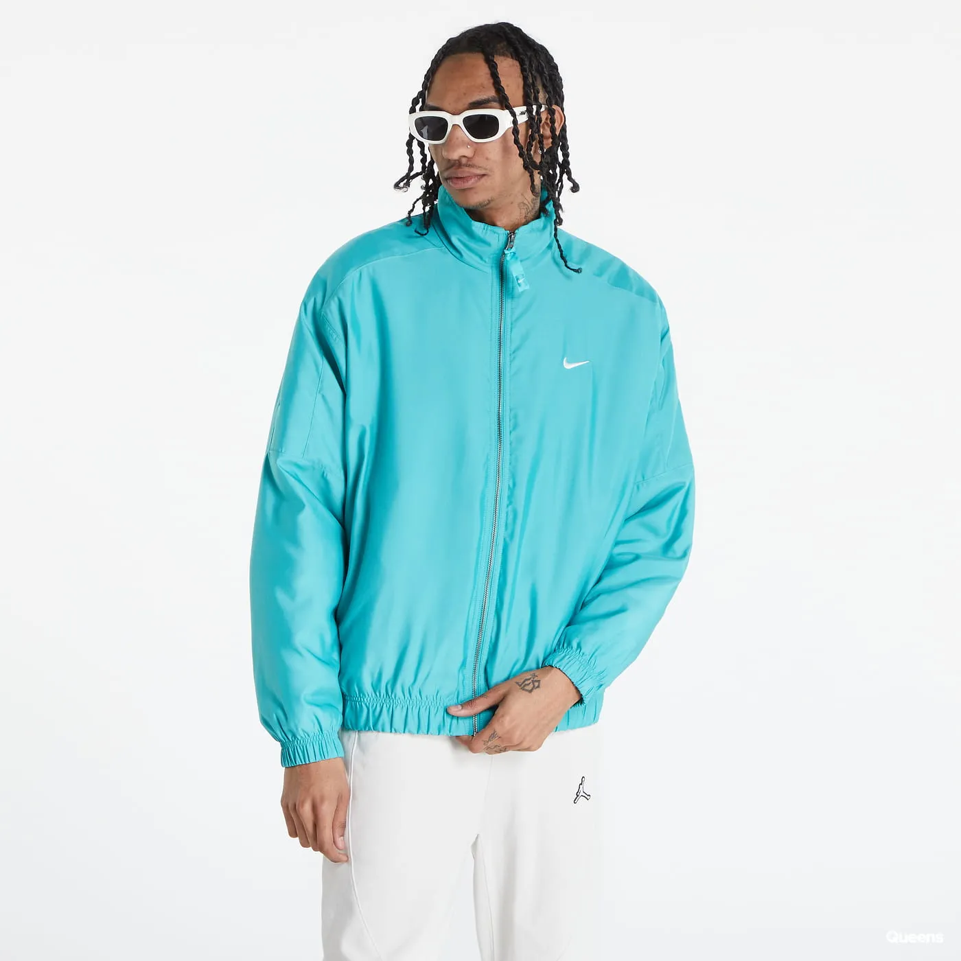 Solo Swoosh Satin Bomber Jacket