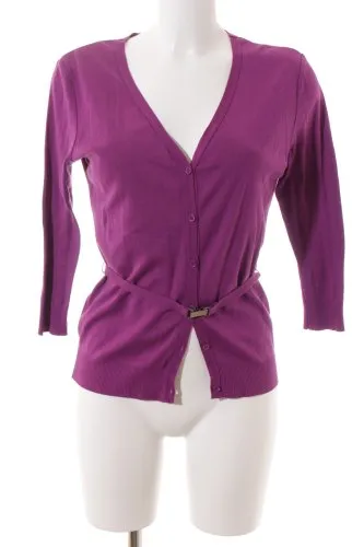 Strenesse Veste en tricot violet style classique