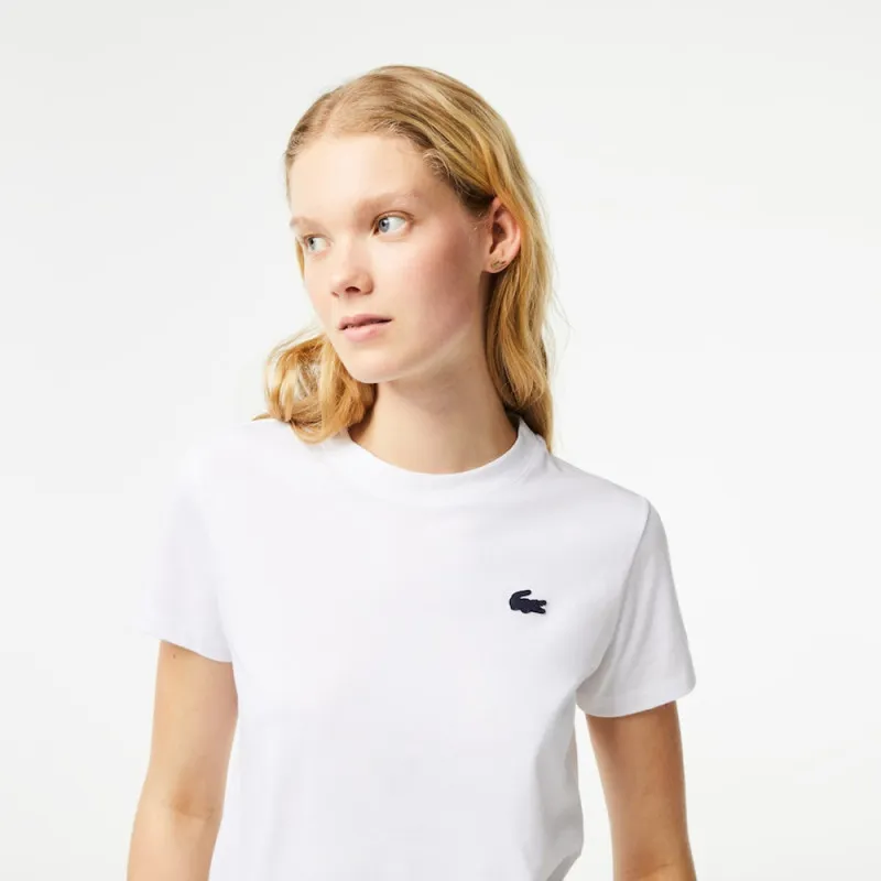 T-SHIRT FEMME LACOSTE SPORT BLANC