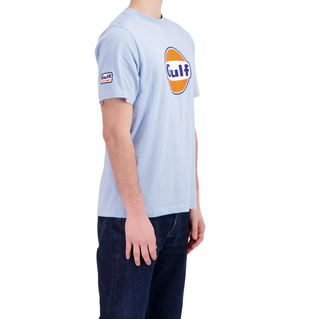 T-shirt GULF Logo Bleu pour homme GUF24_TSH_LOB