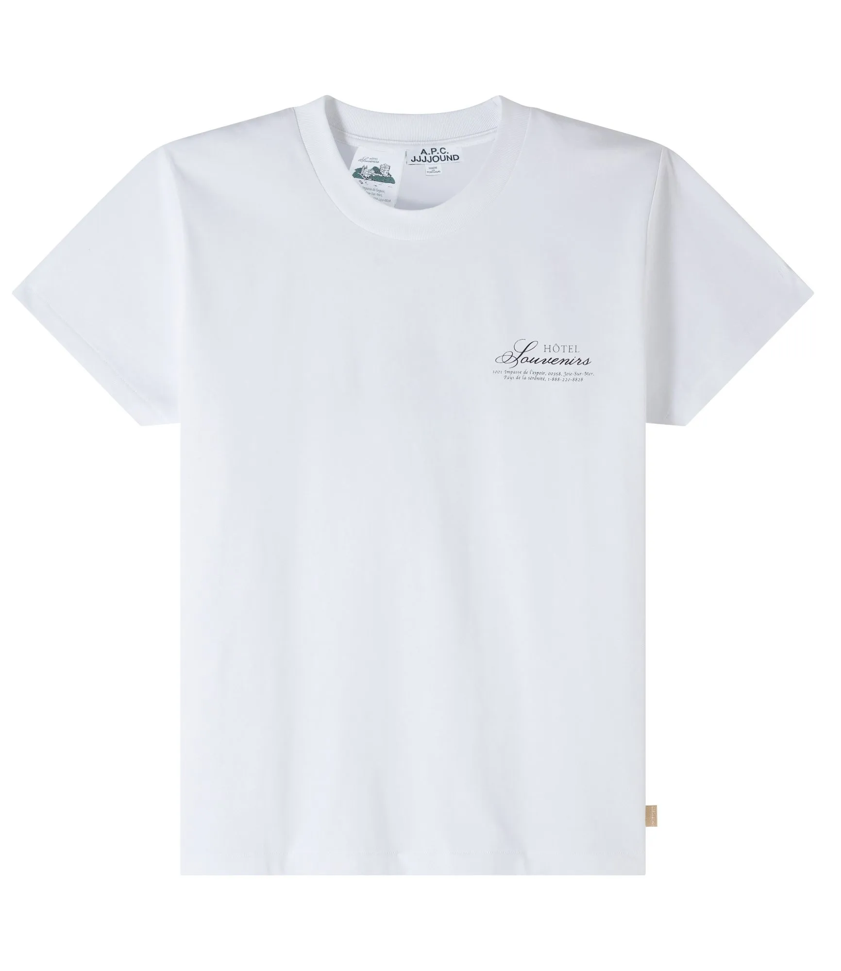 T-Shirt Hôtel JJJJound Blanc | A.P.C.