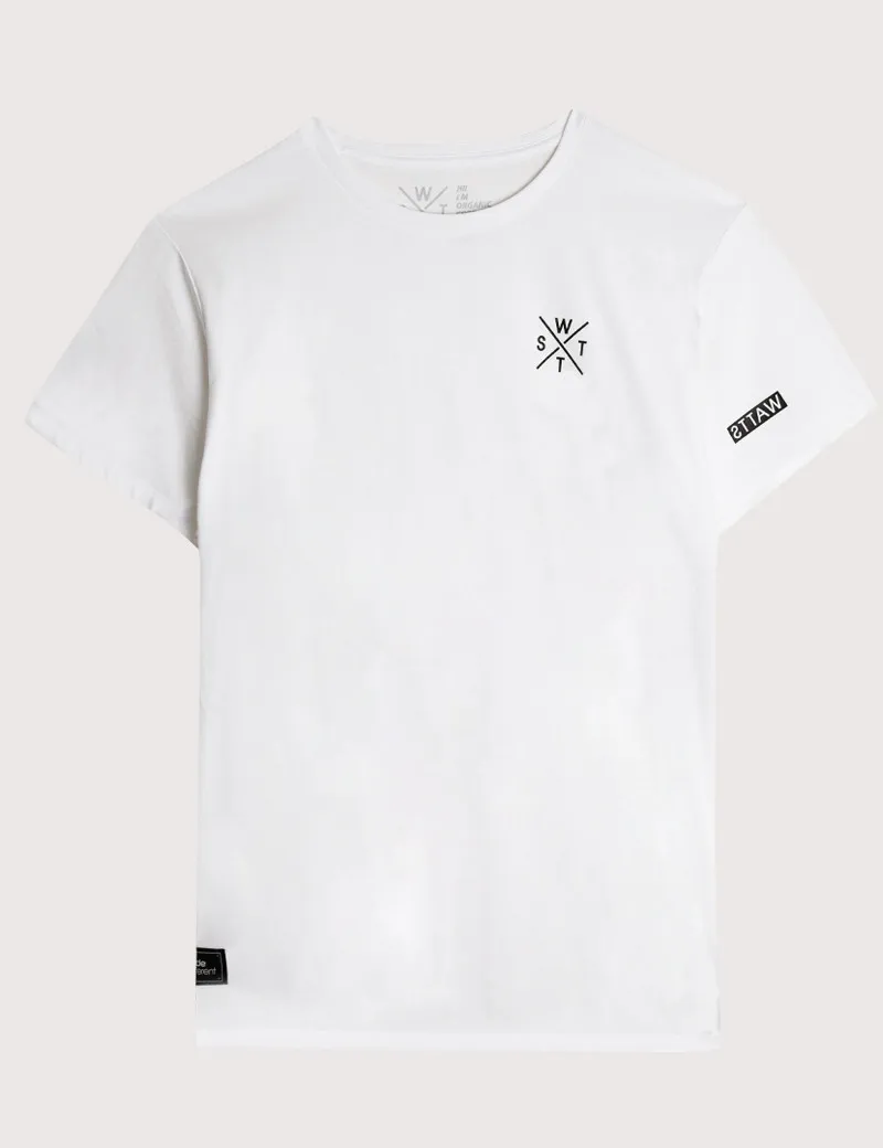 T-Shirt Manches Courtes Blanc Logo Cœur