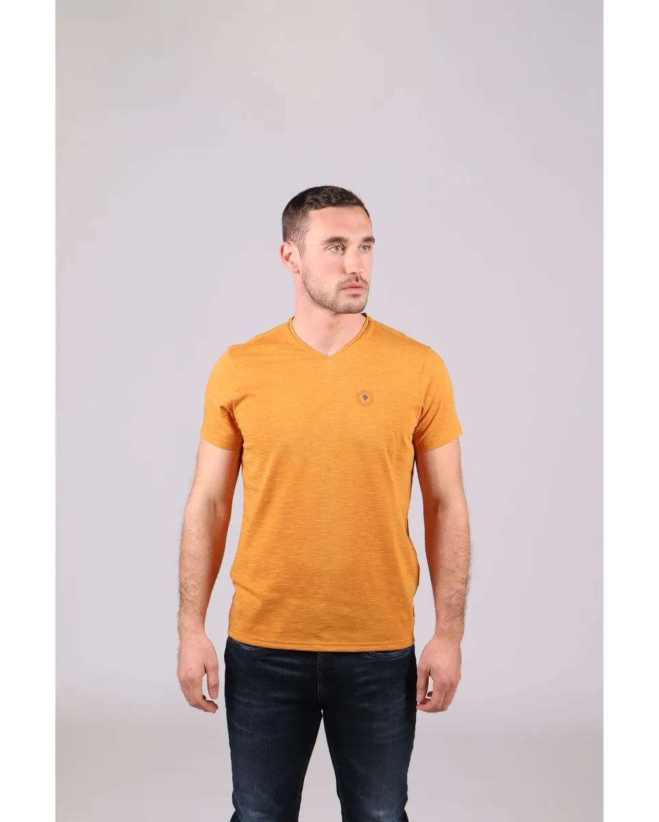 T-shirt manches courtes Homme CINNA - H - TEE SHIRT MC Jaune