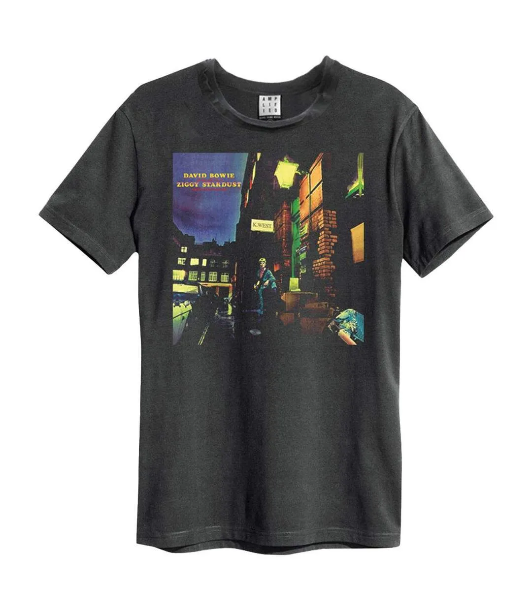 T-shirt ziggy stardust adulte charbon Amplified