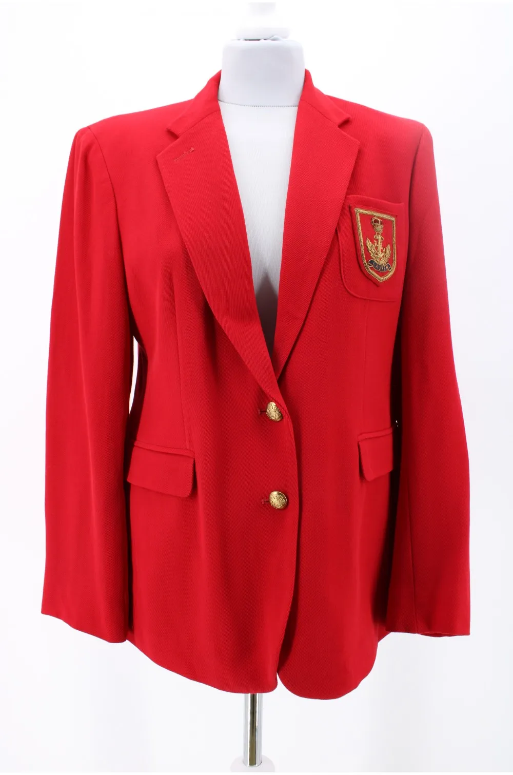 Veste Ralph Lauren femme rouge / Vêtement d'occasion vintage friperie