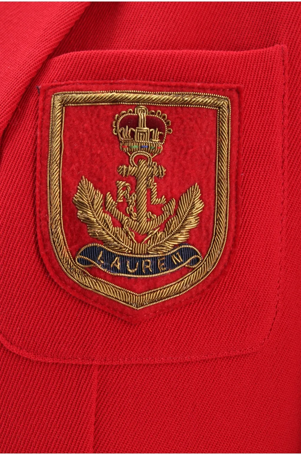 Veste Ralph Lauren femme rouge / Vêtement d'occasion vintage friperie