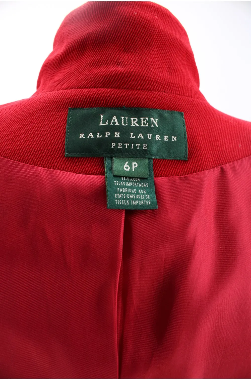 Veste Ralph Lauren femme rouge / Vêtement d'occasion vintage friperie