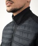 Veste zippée bi-matière